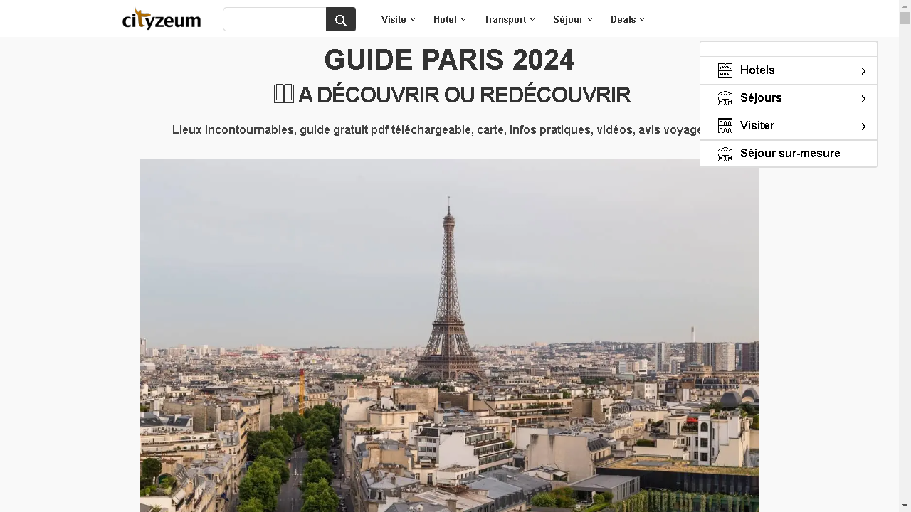 Capture d'écran de http://www.cityzeum.com/guide/paris